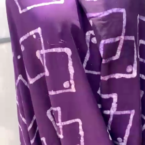 Customized Handmade Adire Crepe Fabric